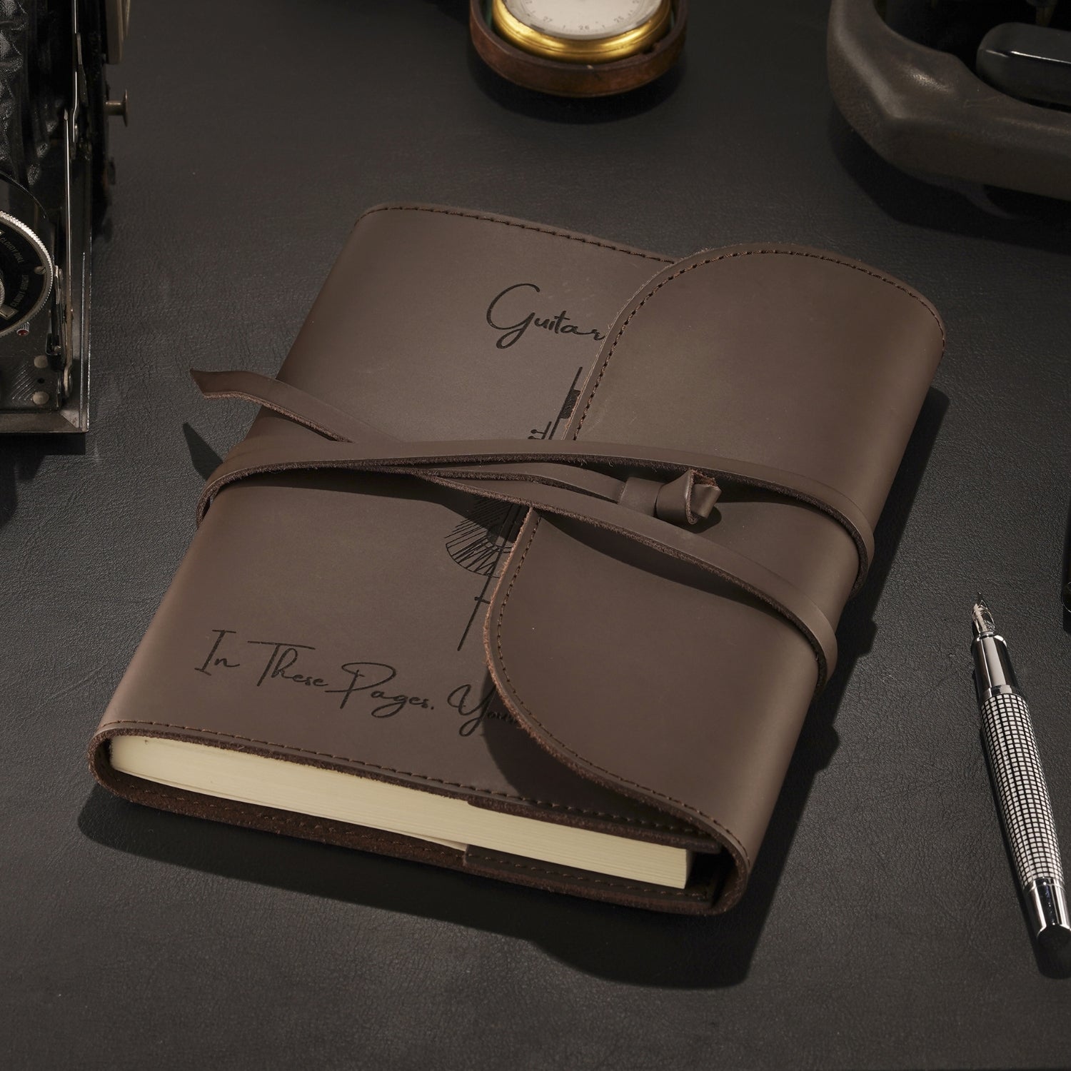 Personalised Leather Journal – Refillable A5 Notebook