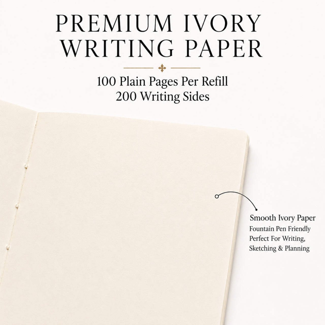 A6 Journal Refills – Plain Paper Pack