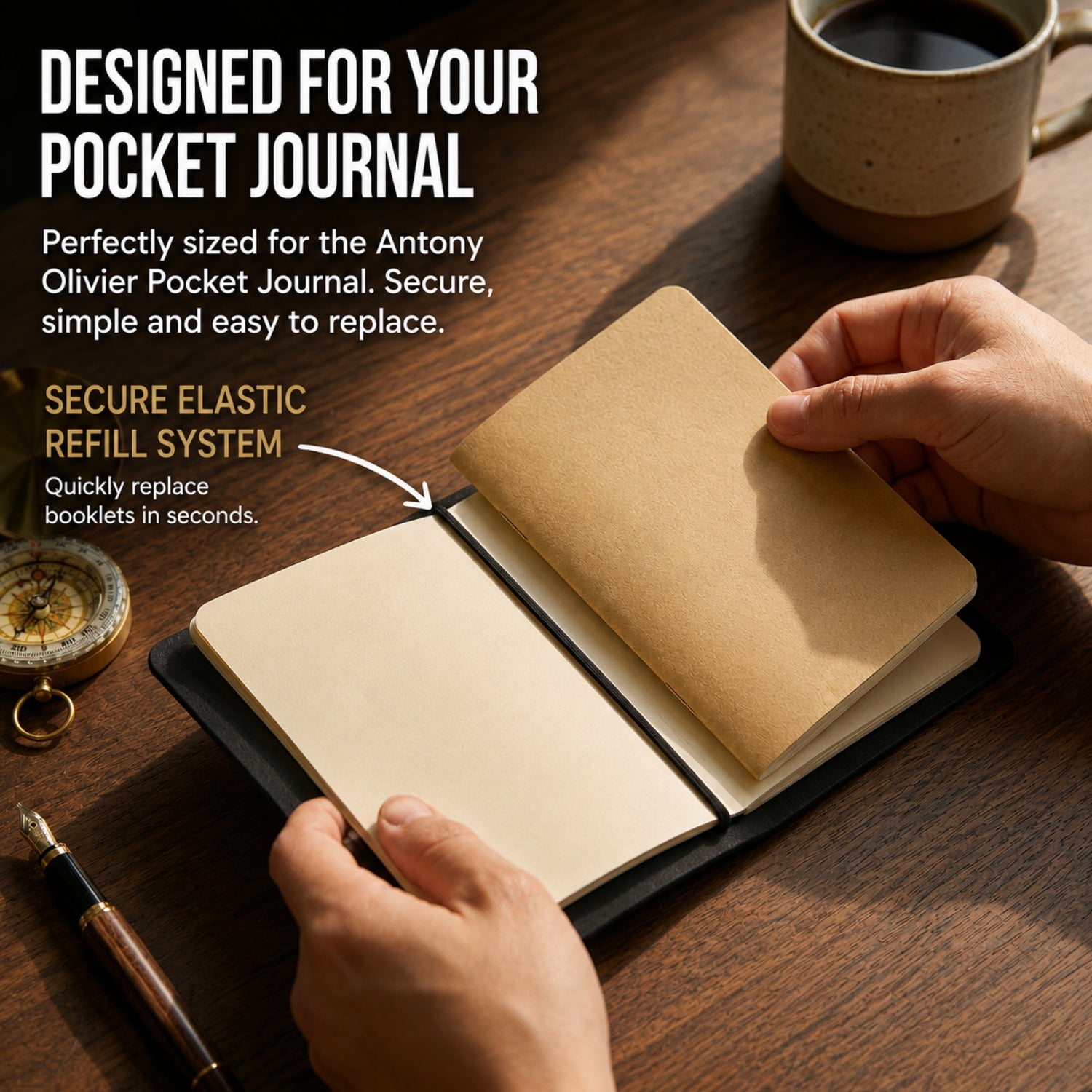 Pocket Journal Refill Inserts – Replacement Notebook Refills