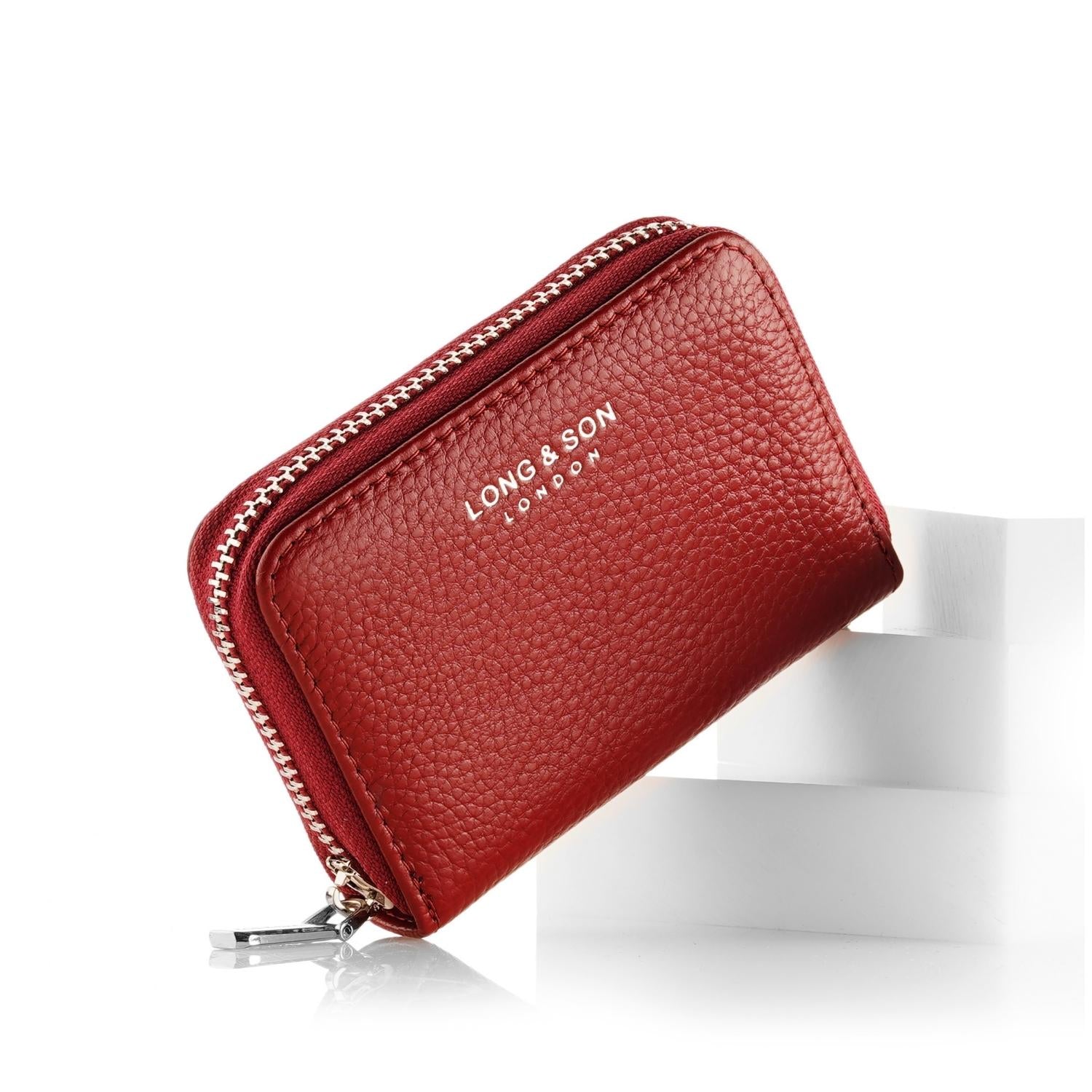 Leather Purse with Zipper