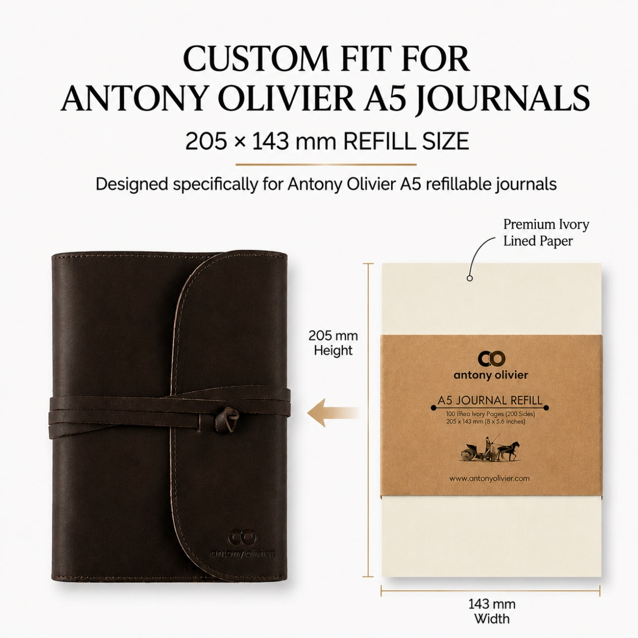 A5 Journal Refills – Lined Paper Pack