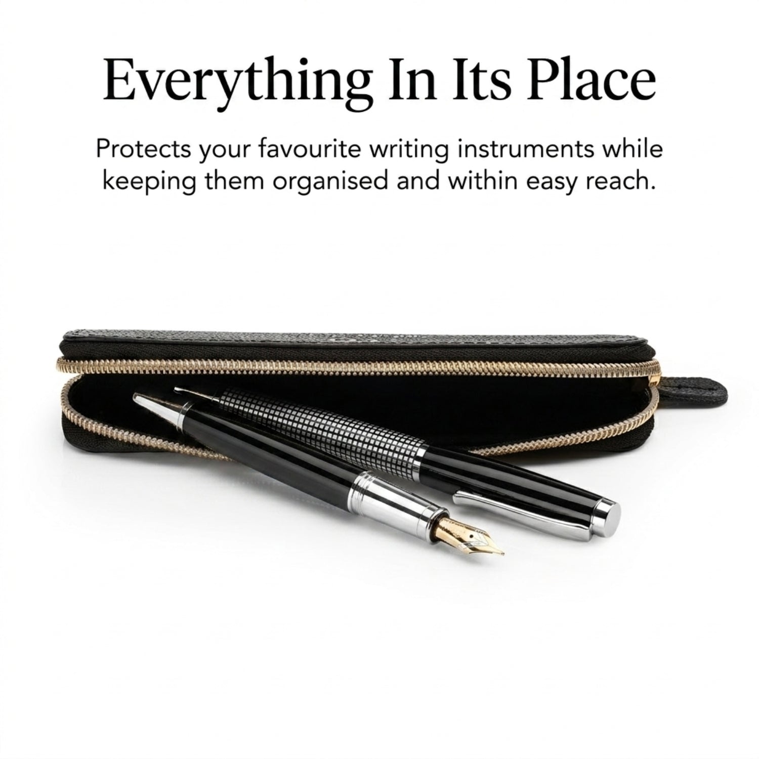 Personalised Pocket Writer Set – Leather Pocket Journal, Mini Pencil Case & Refill Pack