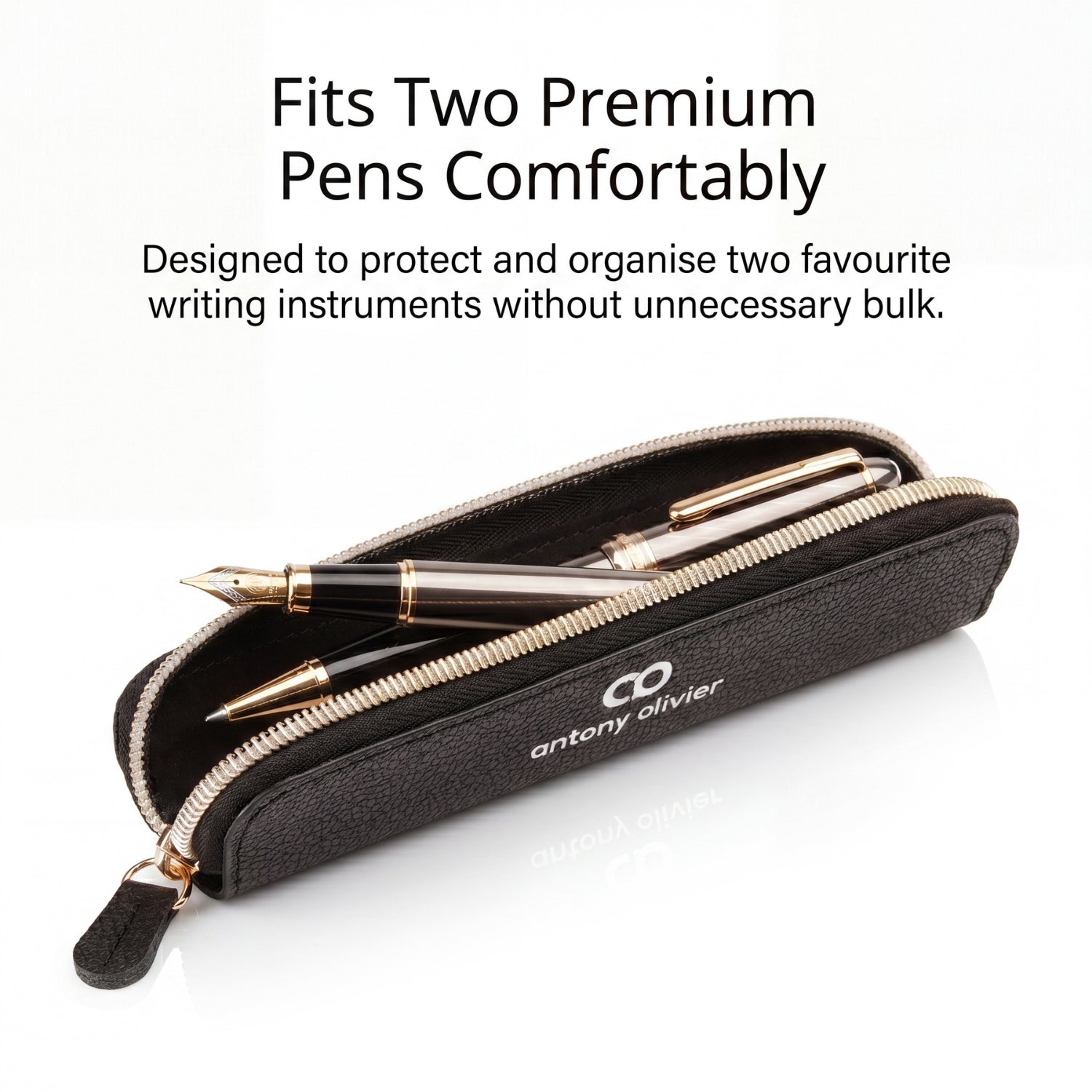 Mini Leather Pencil Case – Compact Pen Pouch