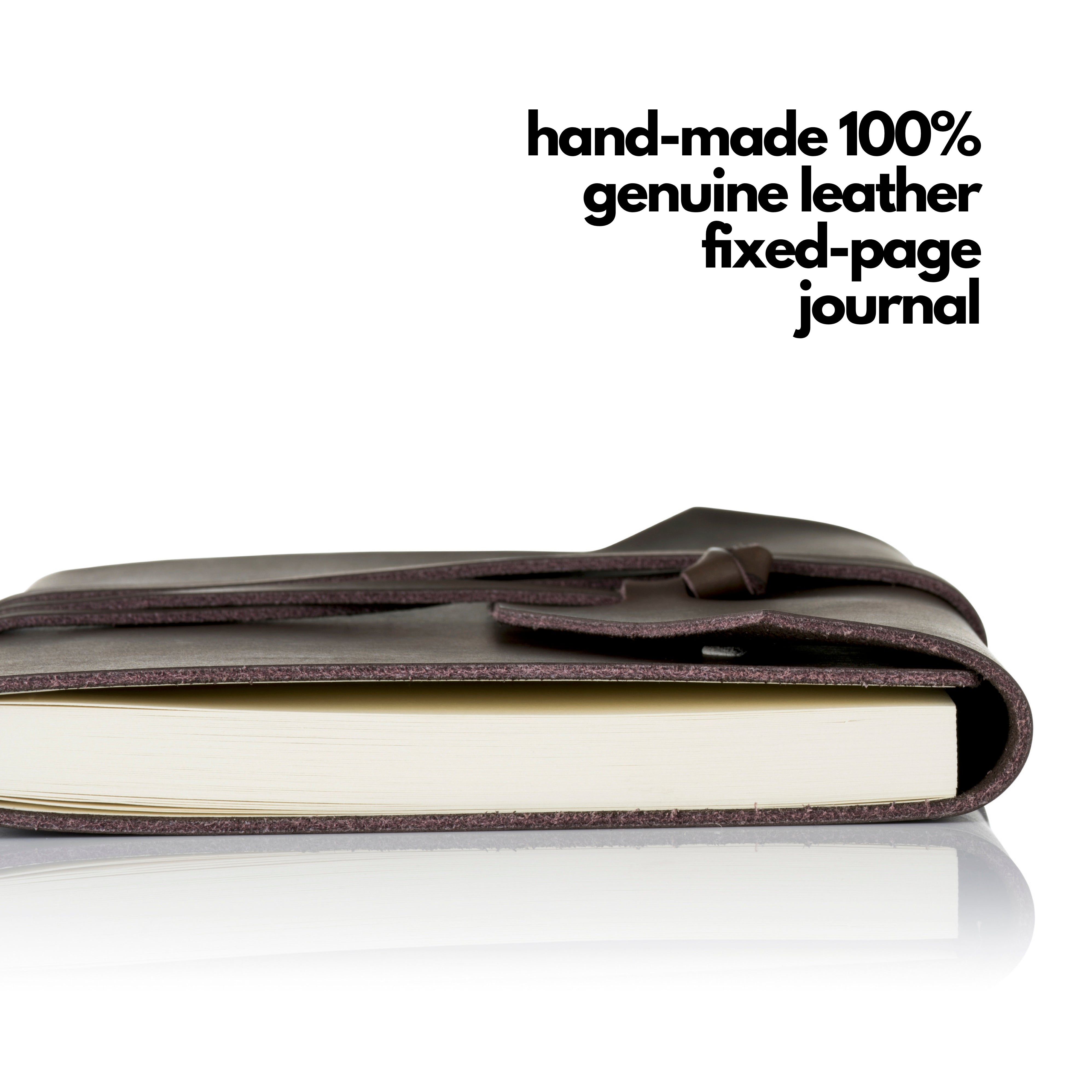 Leather Journal – Fixed-Page A5 Notebook