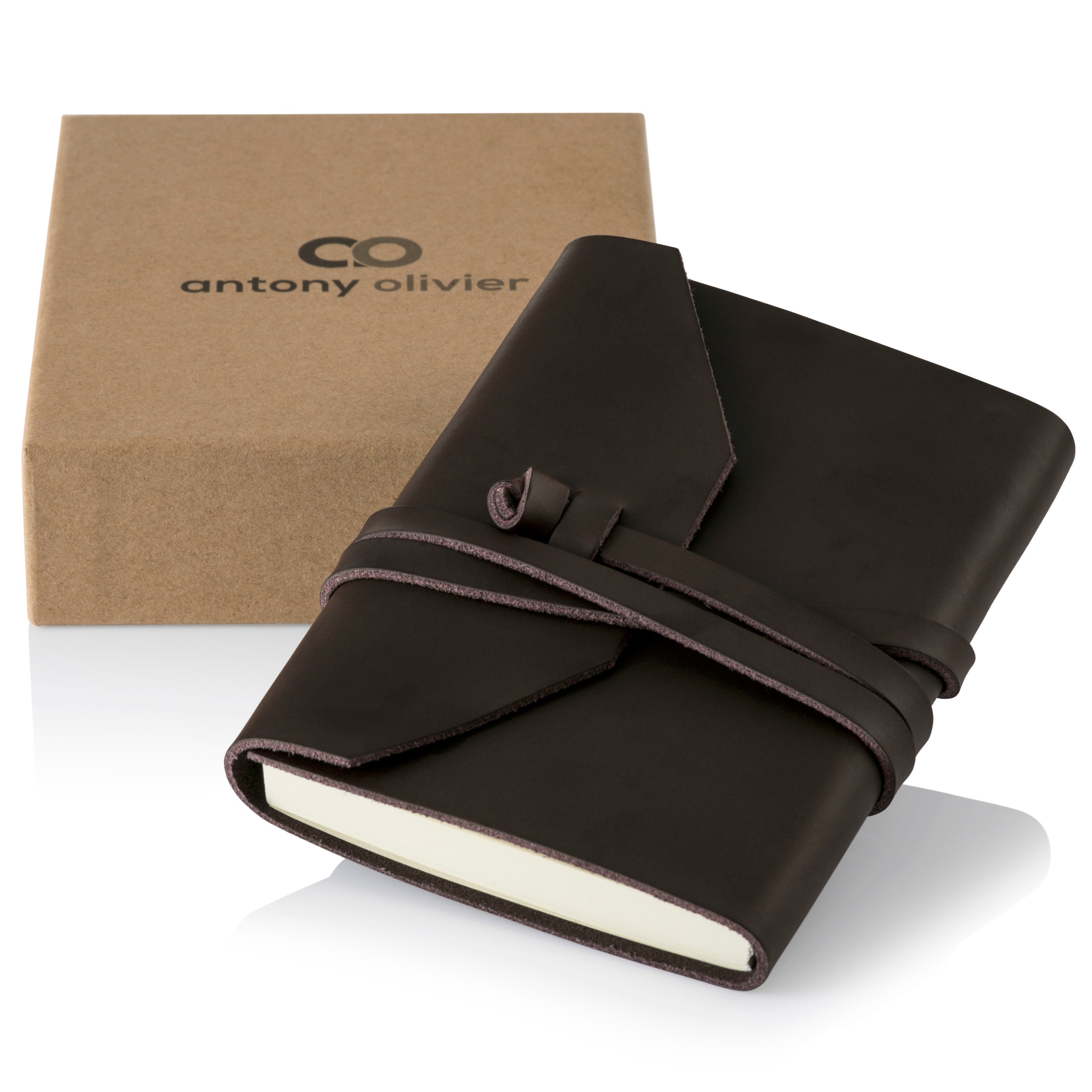 Antony Olivier Leather Journal – Fixed-Page A6 Notebook