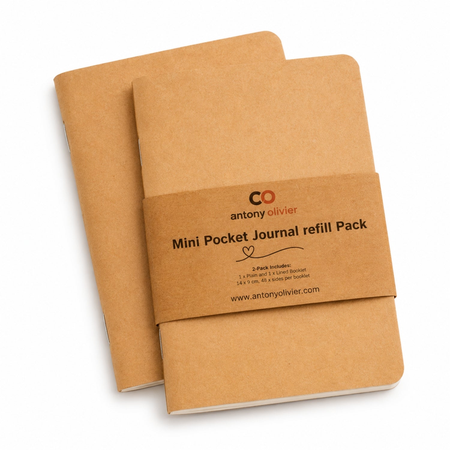 Antony Olivier Pocket Journal Refill Inserts – Replacement Notebook Refills