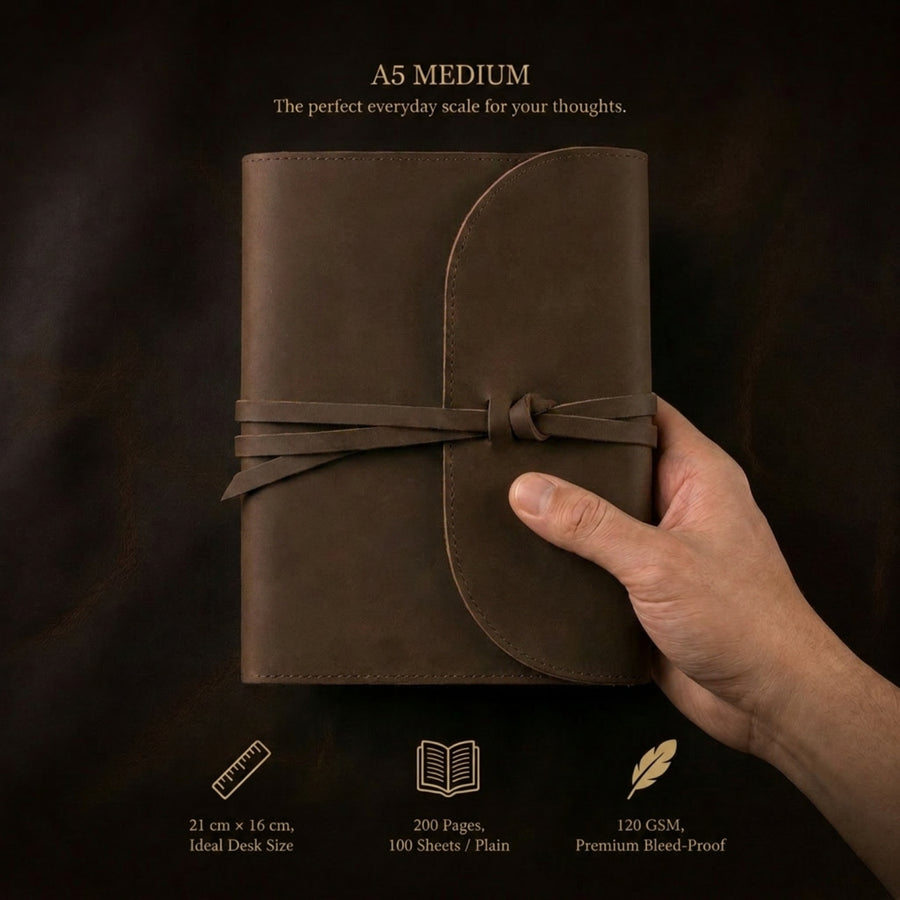 Antony Olivier Leather Journal – Refillable A5 Notebook