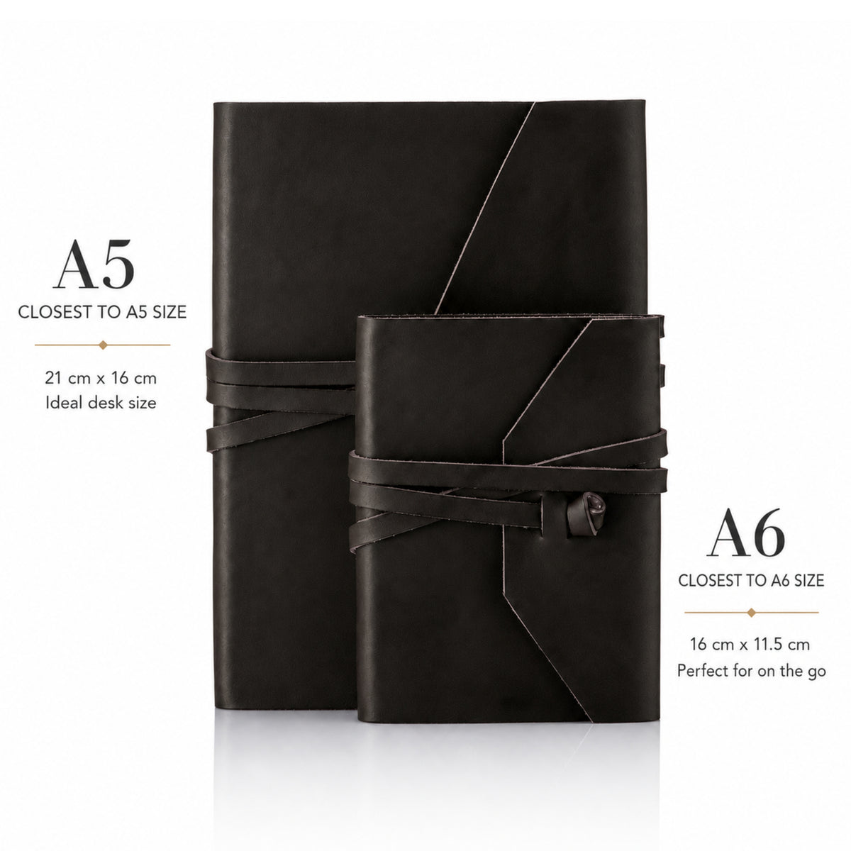Leather Journal – Fixed-Page A6 Notebook