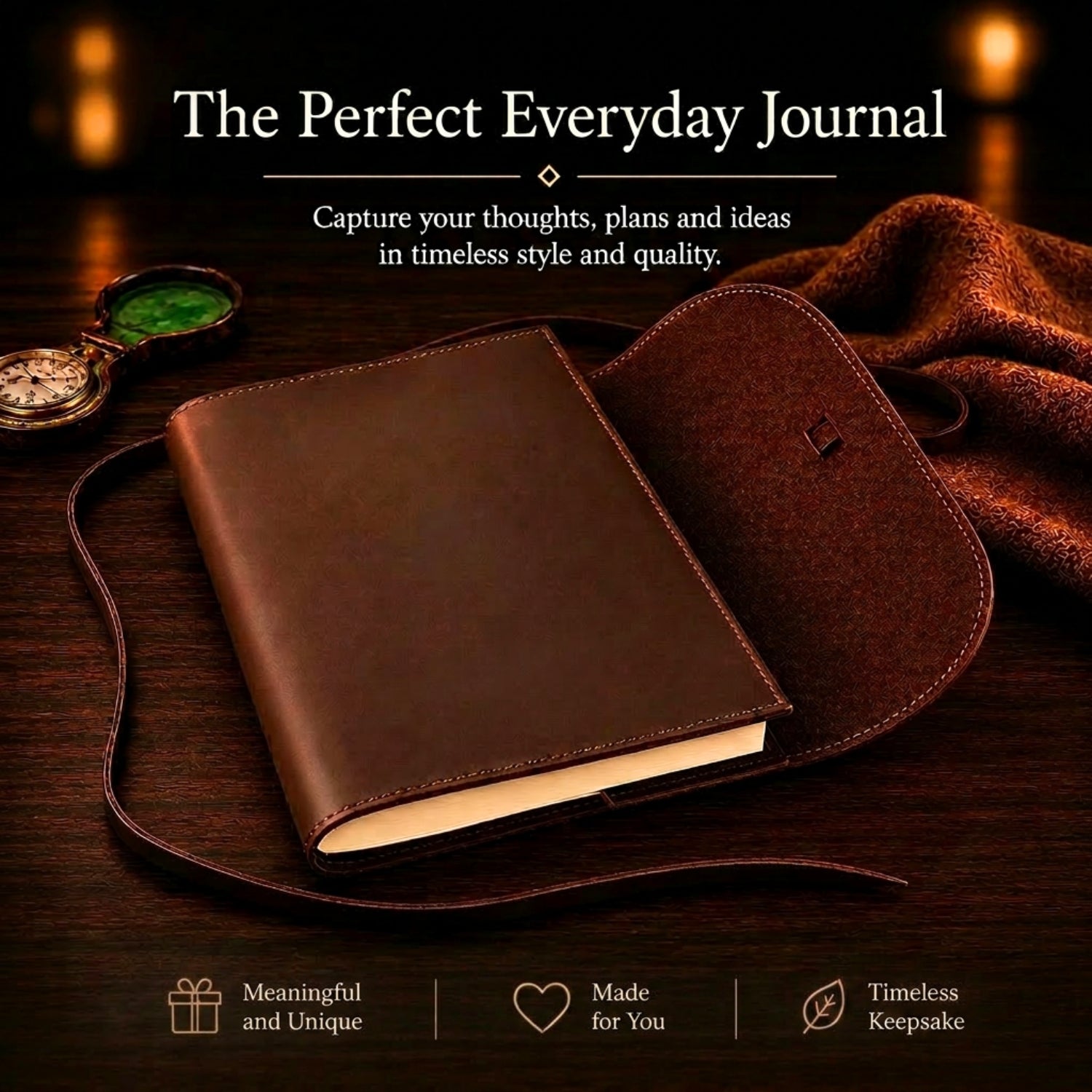 Leather Journal – Refillable A5 Notebook
