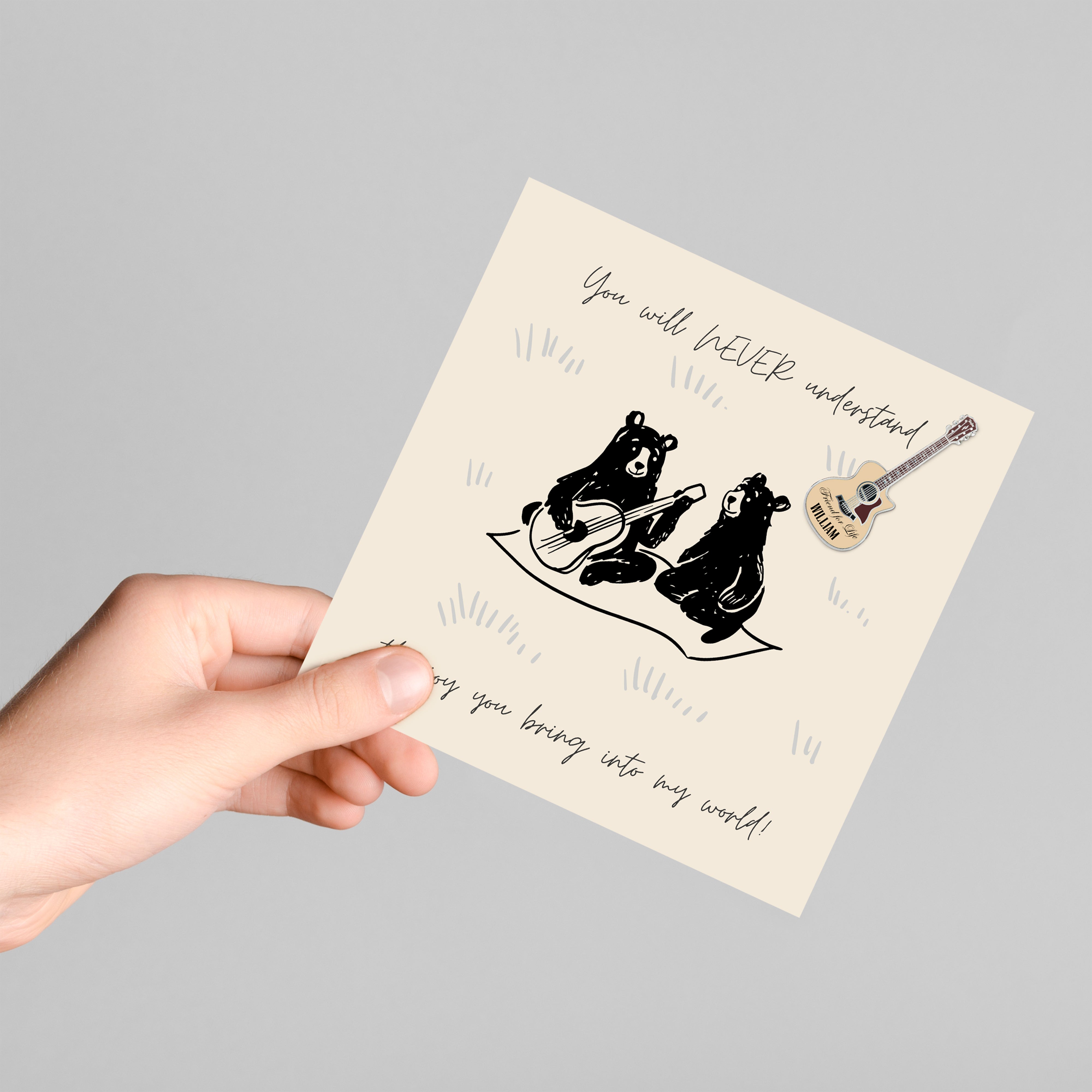 Personalised Friendship Thank You Card