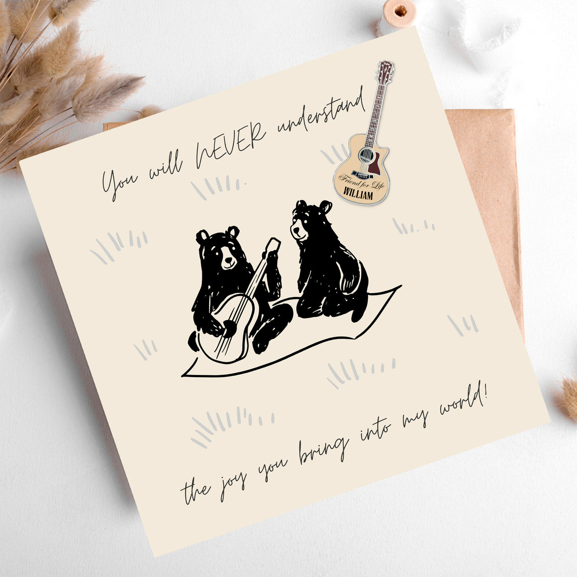 Personalised Friendship Thank You Card