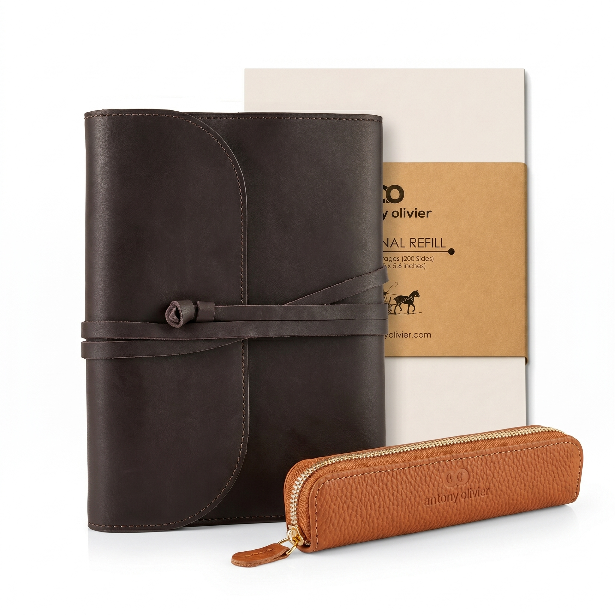 Antony Olivier Writer Gift Set – Journal, Pencil Case & Refills