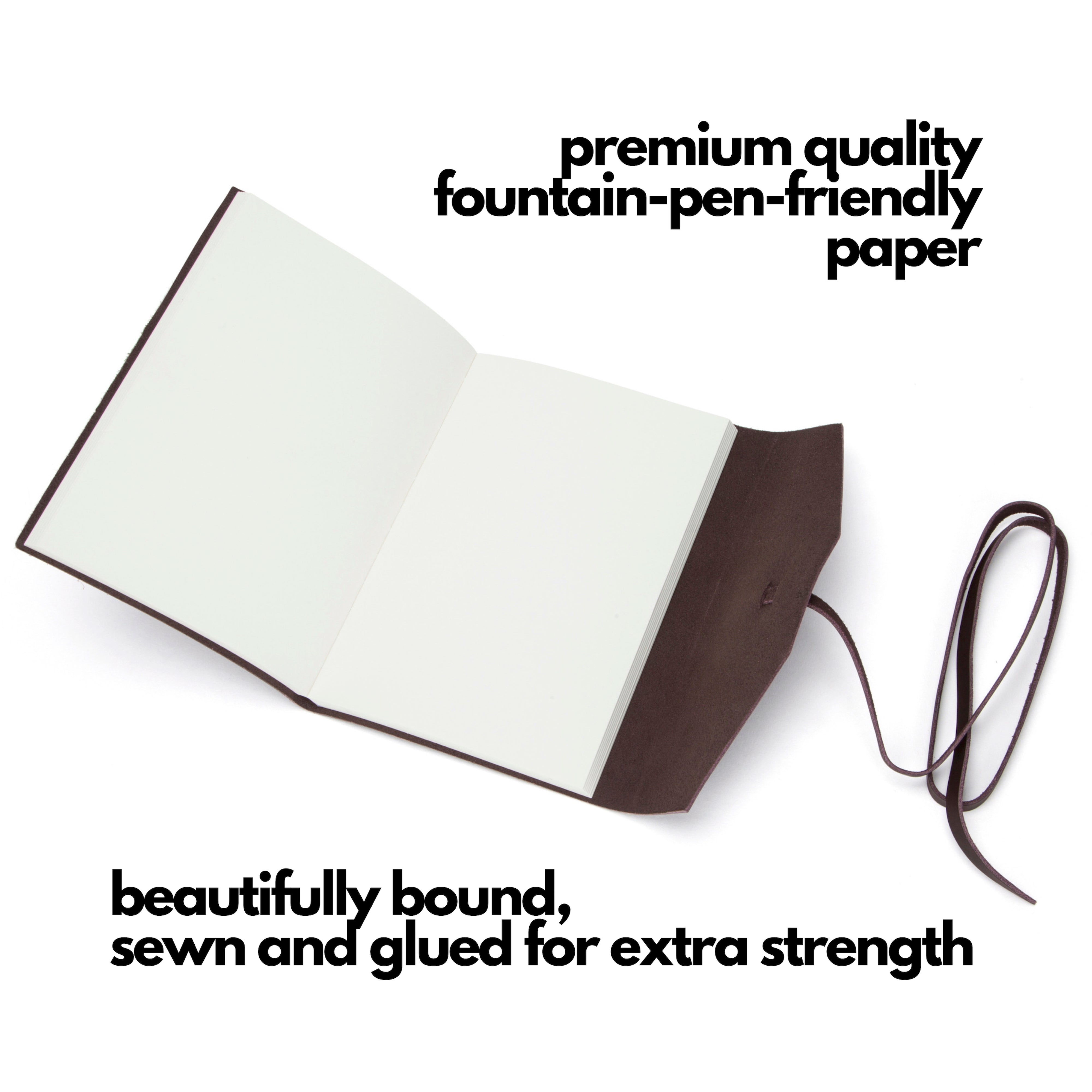 Leather Journal – Fixed-Page A5 Notebook
