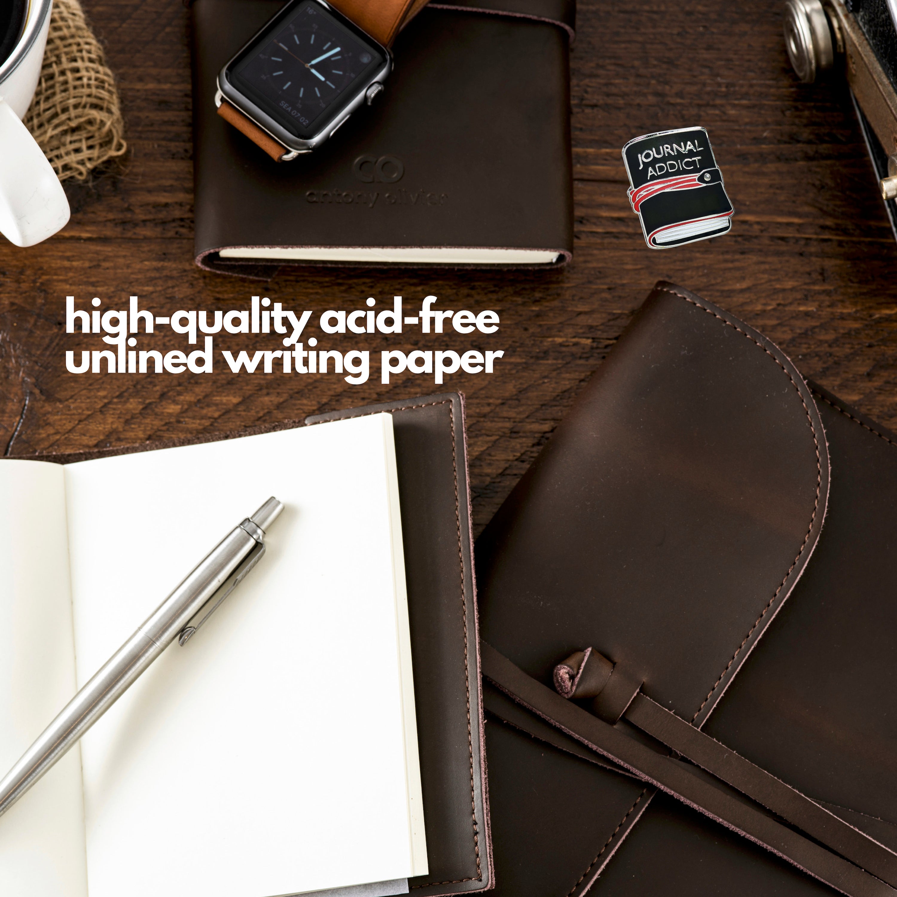 Leather Journal – Refillable A6 Notebook